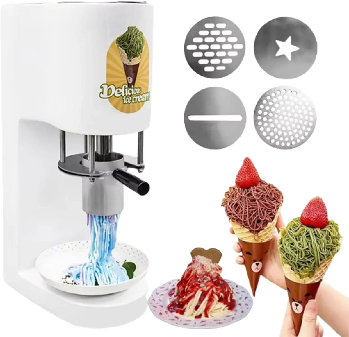 Macchina per Gelato, macchina per gelato e sorbetto, 0,42 L, 80 W, 30 L/H, professionale, acciaio inox, per Gelato Professionale da 80 W