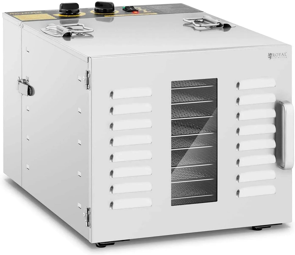 Asciugatrice RCDA-1000/59S, 230 V, professionale, ristorazione, acciaio inox, 10 ripiani, 1.000 W