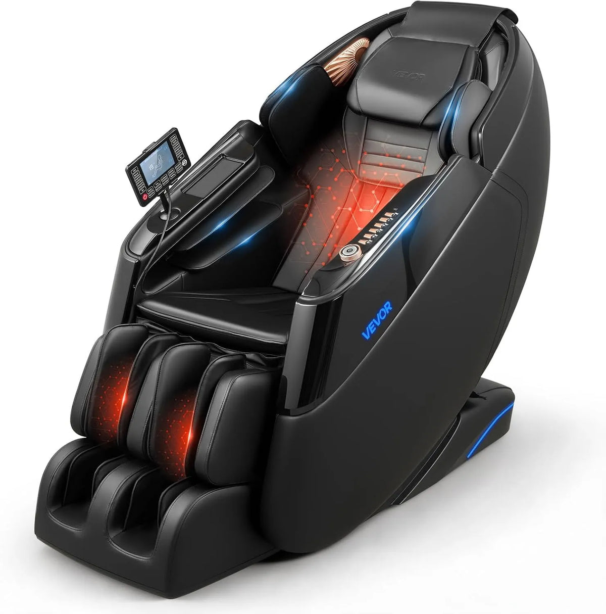 VEVOR Altoparlante, touch, Bluetooth, Sedile Rilassante 4D con Poggiapiedi Estensibile, Controllo Touchscreen