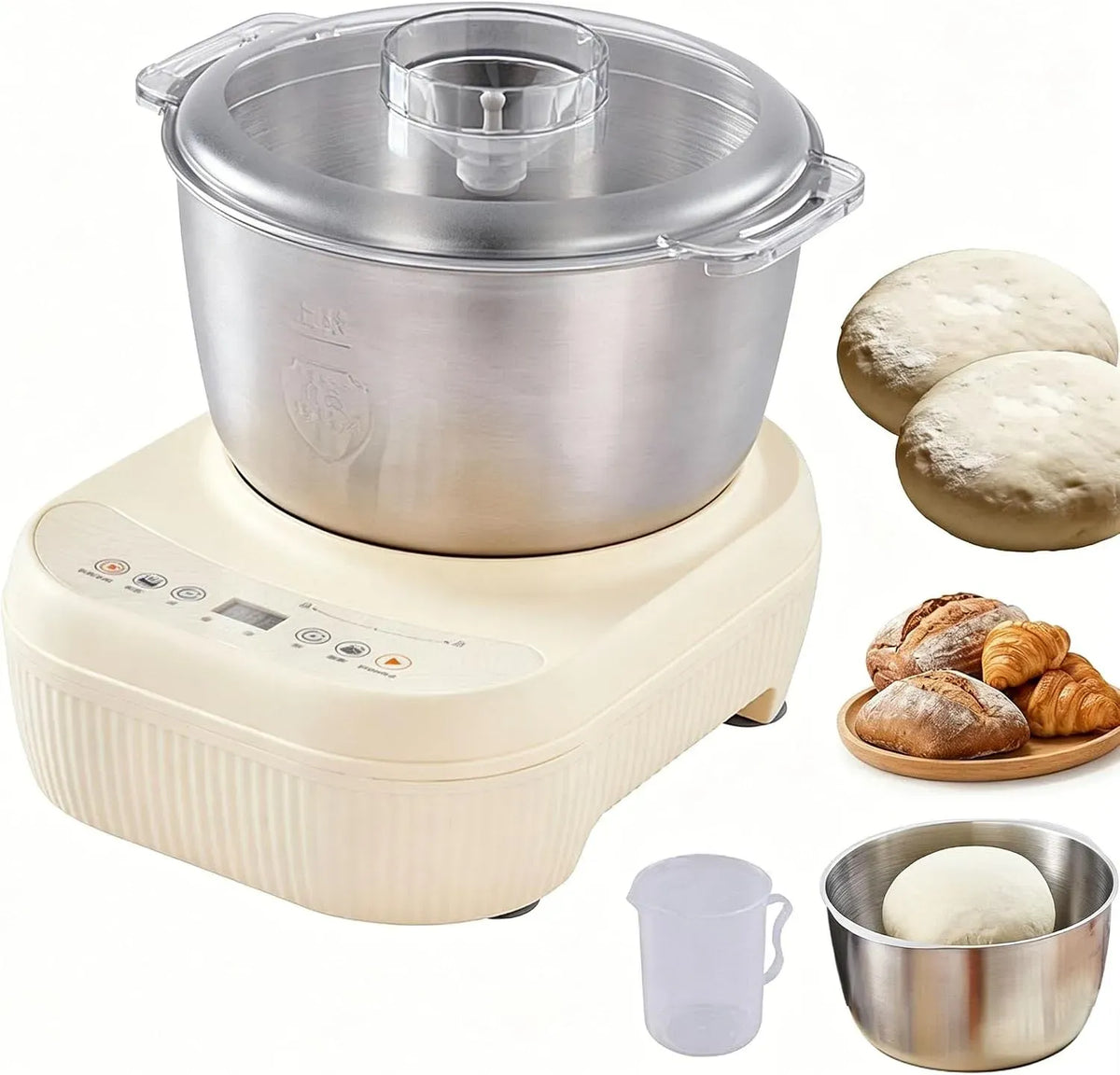 macchina automatica per pasta, 220 W, 2 zone di temperatura, per mescolare il pane, Impastatrice