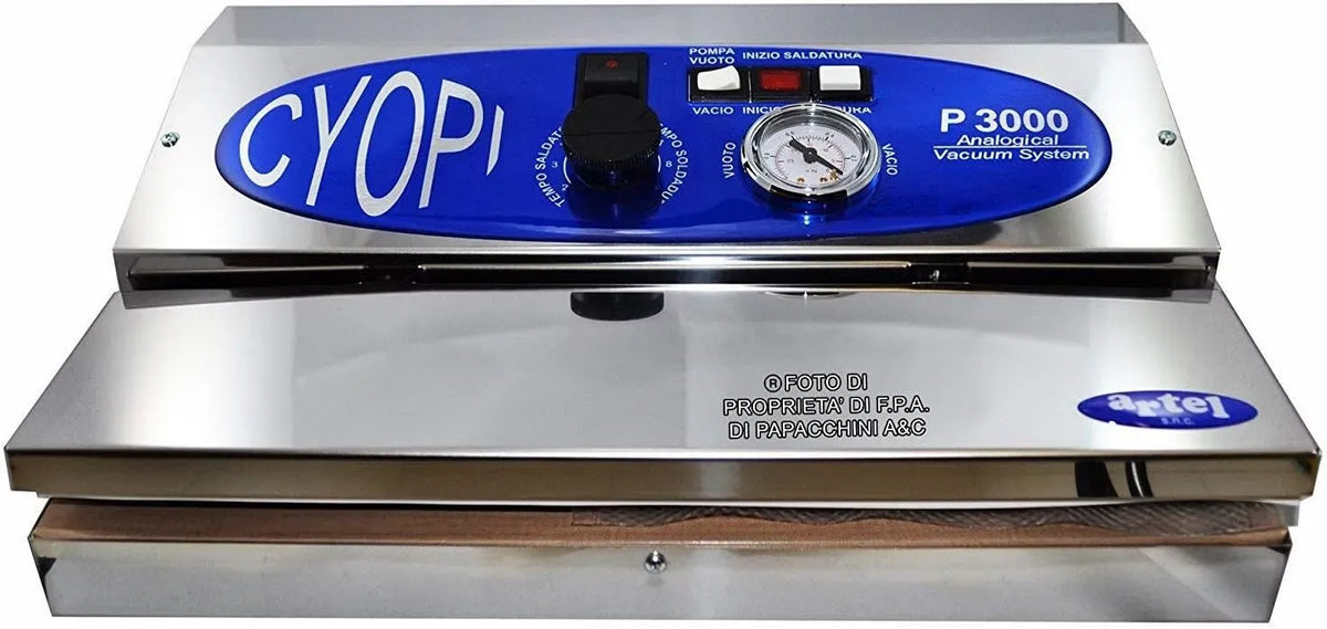 P300 Sigillatrice, sigillatrice sottovuoto, professionale, acciaio inox, per Sottovuoto Inox Professionale Italiana P300 Confezio