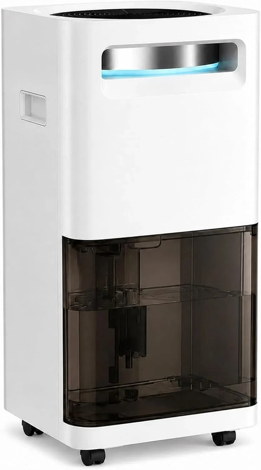 Deumidificatore, 40 dB, deumidificatore ambiente, Deumidificatore Silenzioso 30-40 Db con App e Scarico Continuo