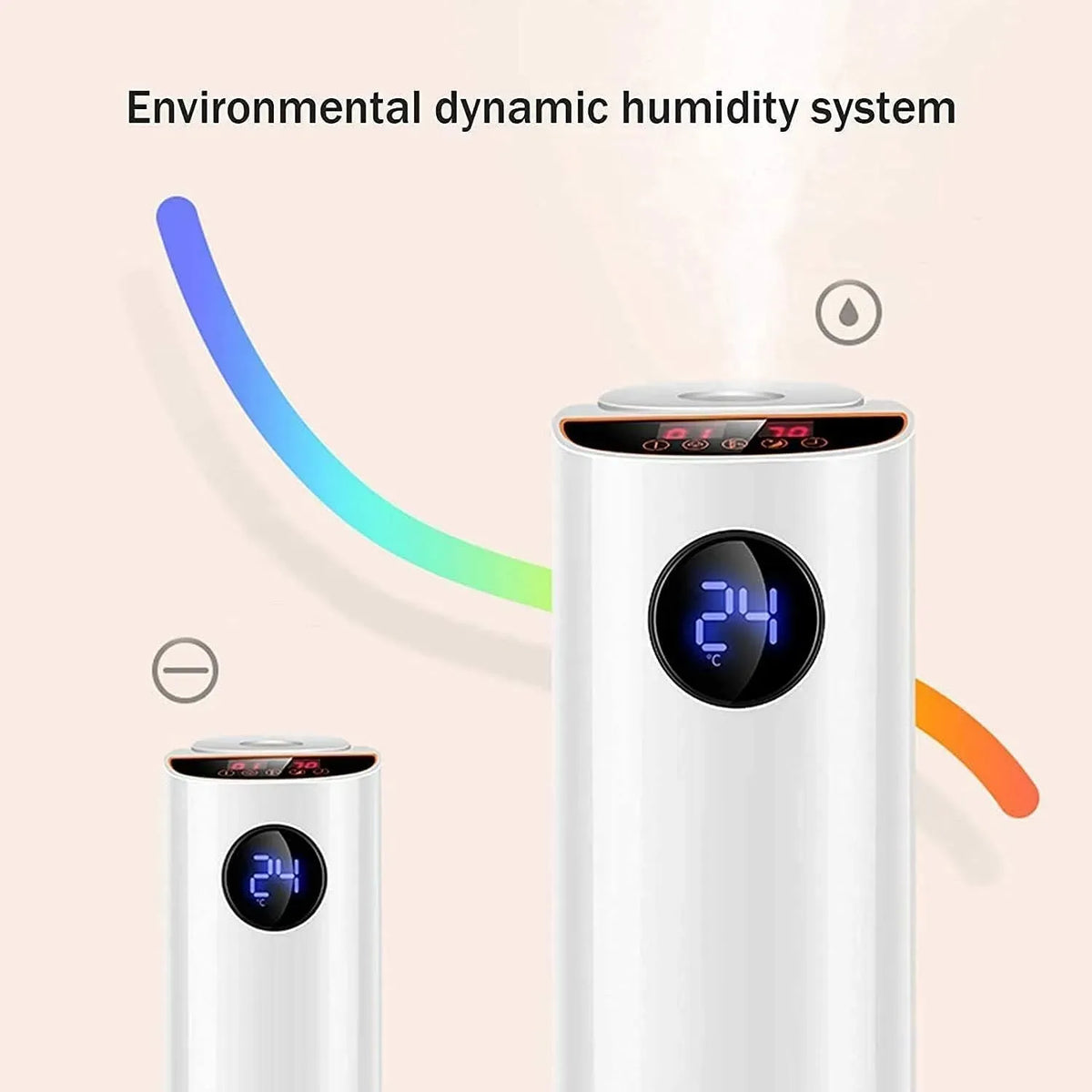 Umidificatore, umidificatore industriale, 6 L, professionale, per ambienti grandi