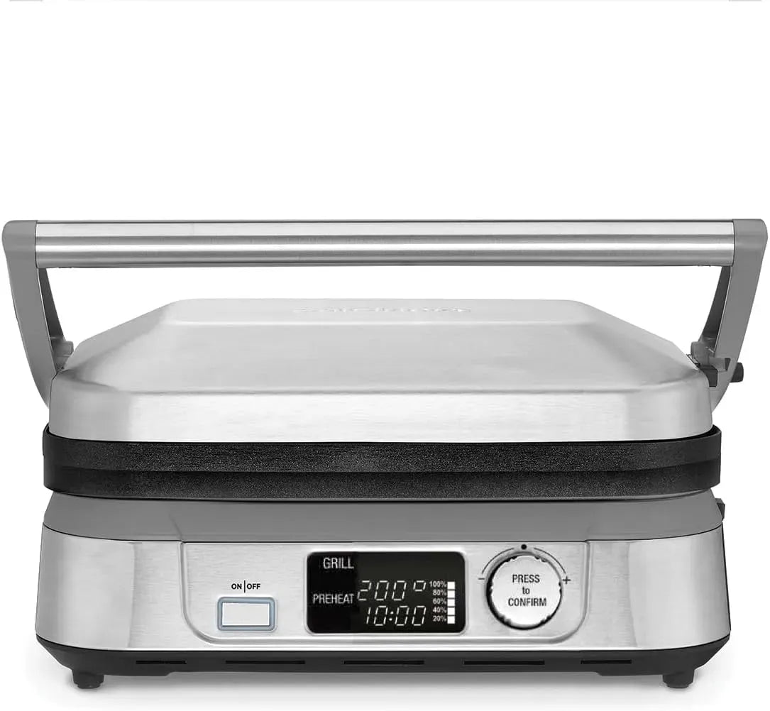 6-in-1 GR5E Piastra, Grill, display digitale, Cuisinart