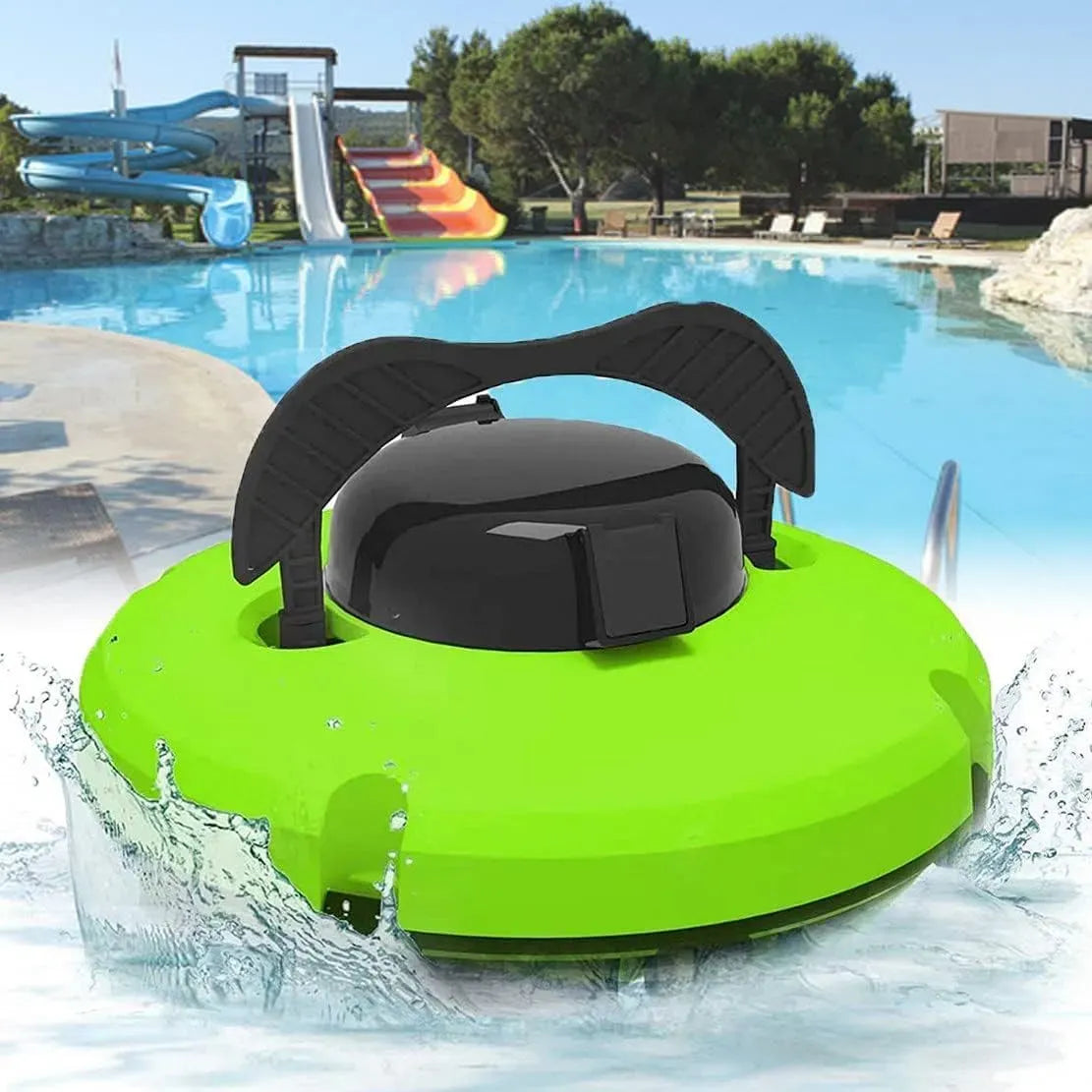 Aspirapolvere, verde, Autonomia 90 Min per Piscine Fino a 1000 Sq