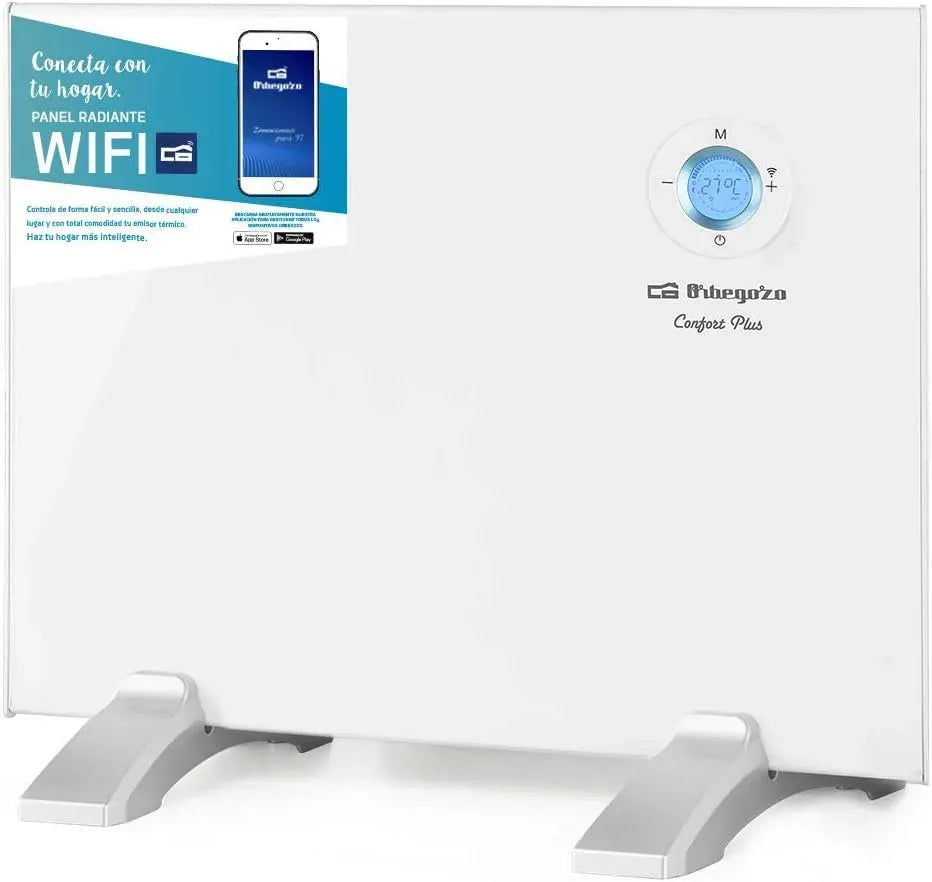REW 500 Orbegozo, 500 W, Pannello riscaldante digitale Wi-Fi, display digitale LCD, programmabile, connessione wireless tramite app Orbegozo