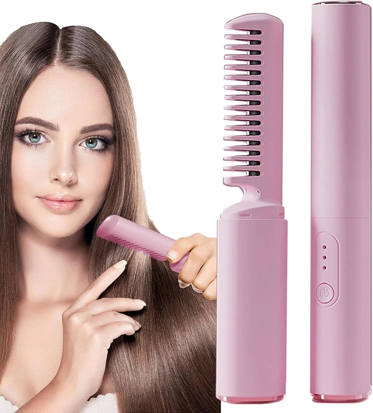 spazzola elettrica lisciante, funzione riscaldante, per capelli riscaldata Spazzola per capelli