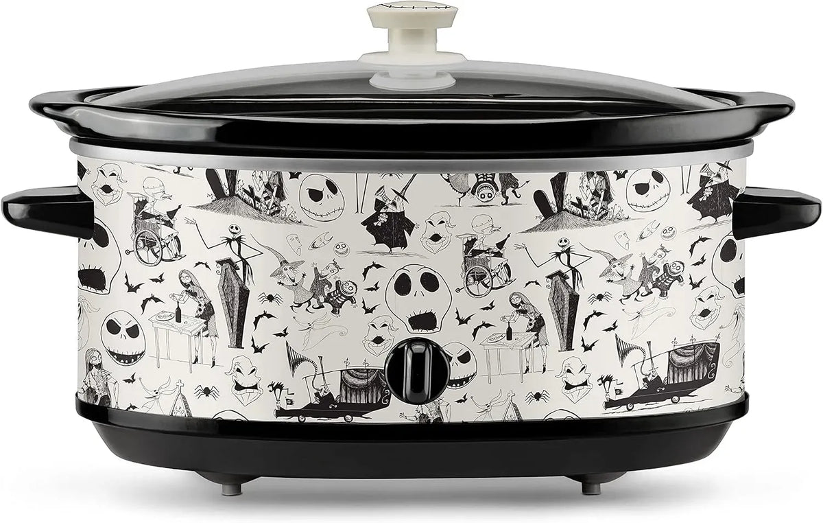 7-Quart Cooker, e Christmas Sketch Pattern Slow Cooker