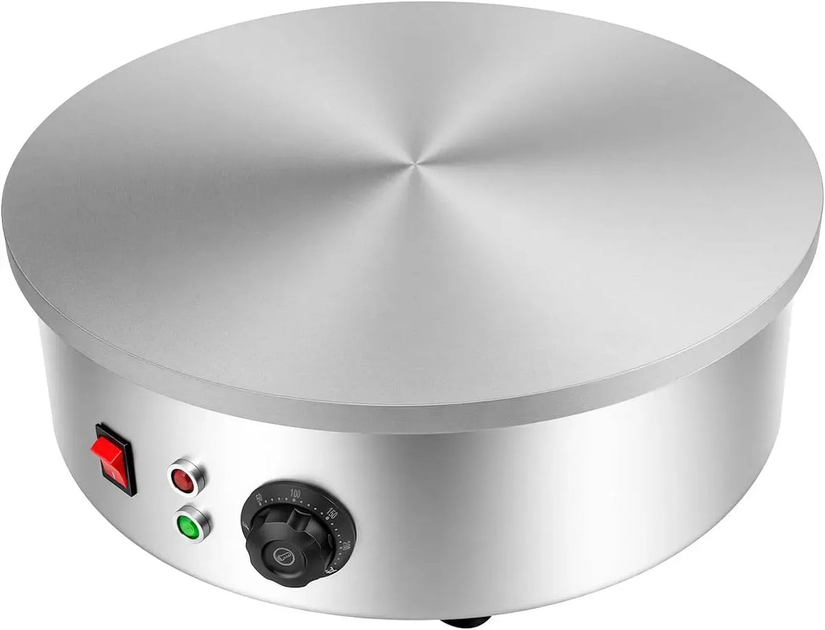 piastra, 45 cm, 50 a 300 °C, 3 kW, rivestimento antiaderente, per crêpes