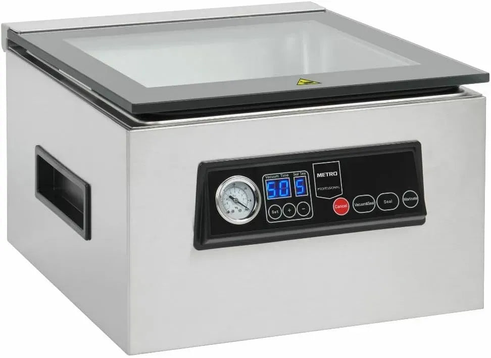 GVS1200 70L/min pompa, macchina per sottovuoto alimentare, 7 L, 5 programmi, 70 L, acciaio inox, argento, vetro, per alimenti GVS1200, METRO