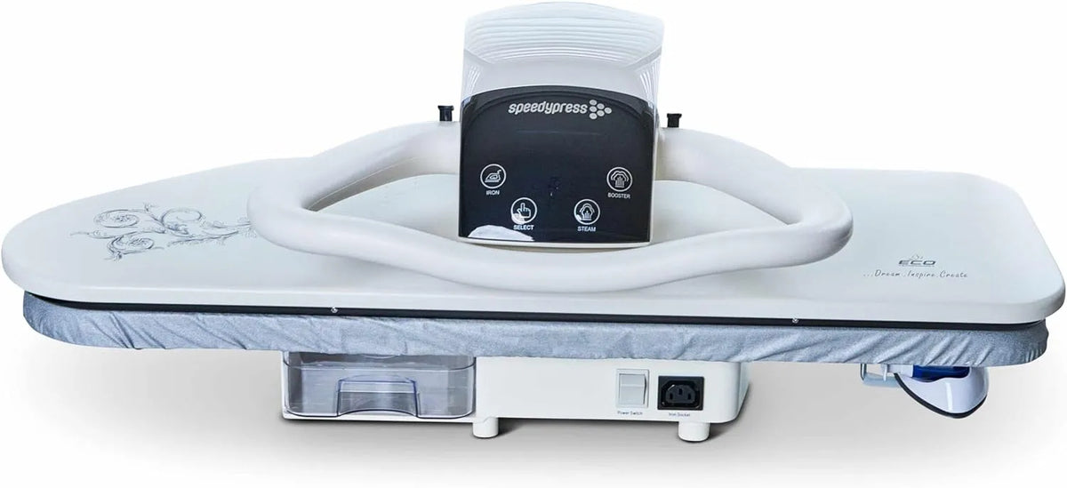 81HD Pressa, pressa da stiro a vapore, 81 cm, professionale, bianco, Speedypress