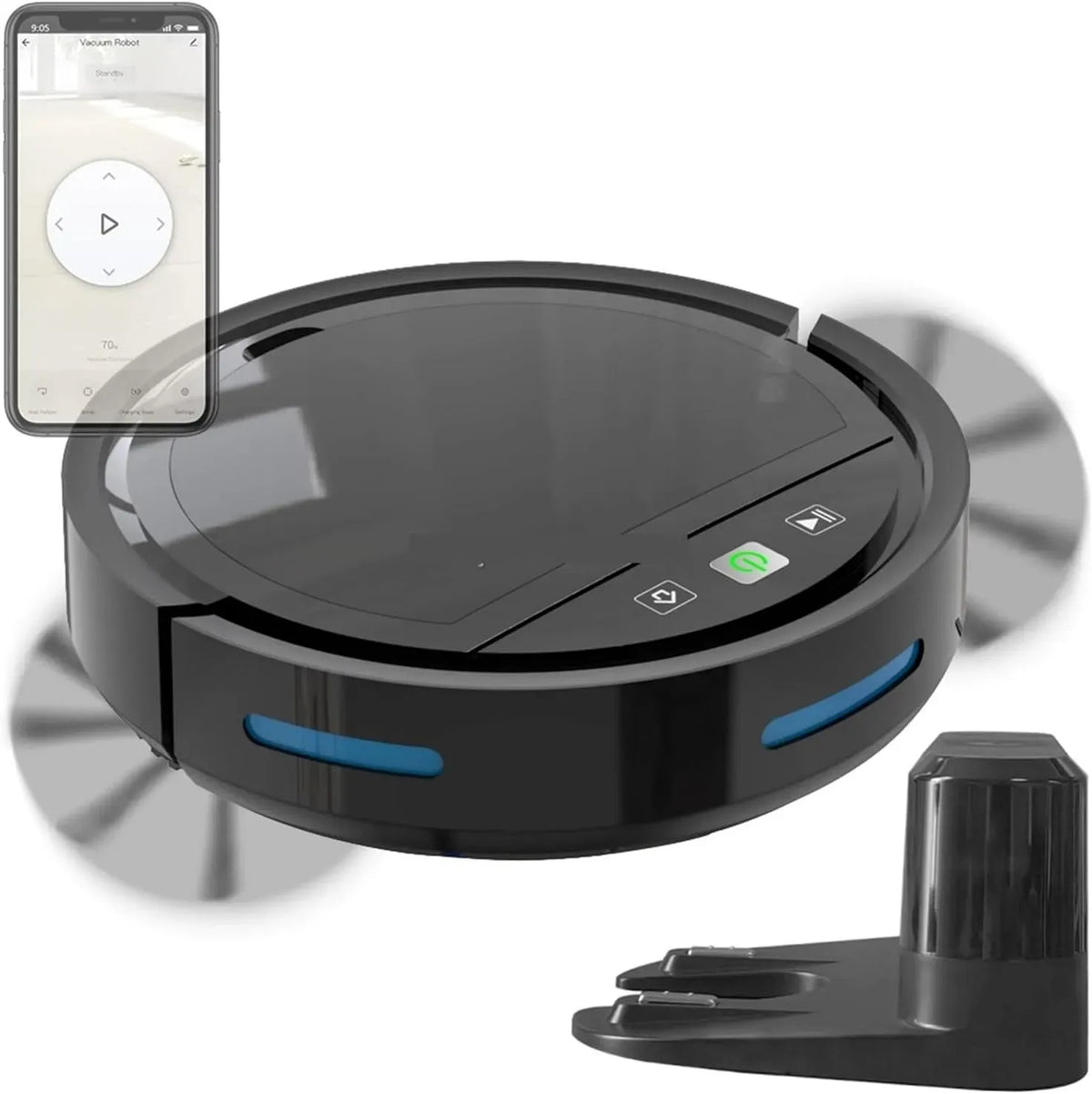 Google Robot aspirapolvere, Wi-Fi, Size : EU, aspirapolvere robot