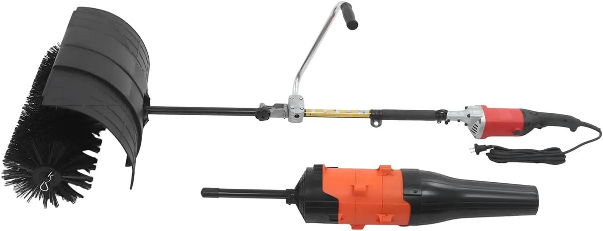 set dotato di 2 x 55 cm testa e tracolla, spazzaneve elettrico con funzione asciugacapelli, Spazzaneve elettrico 2 in 1