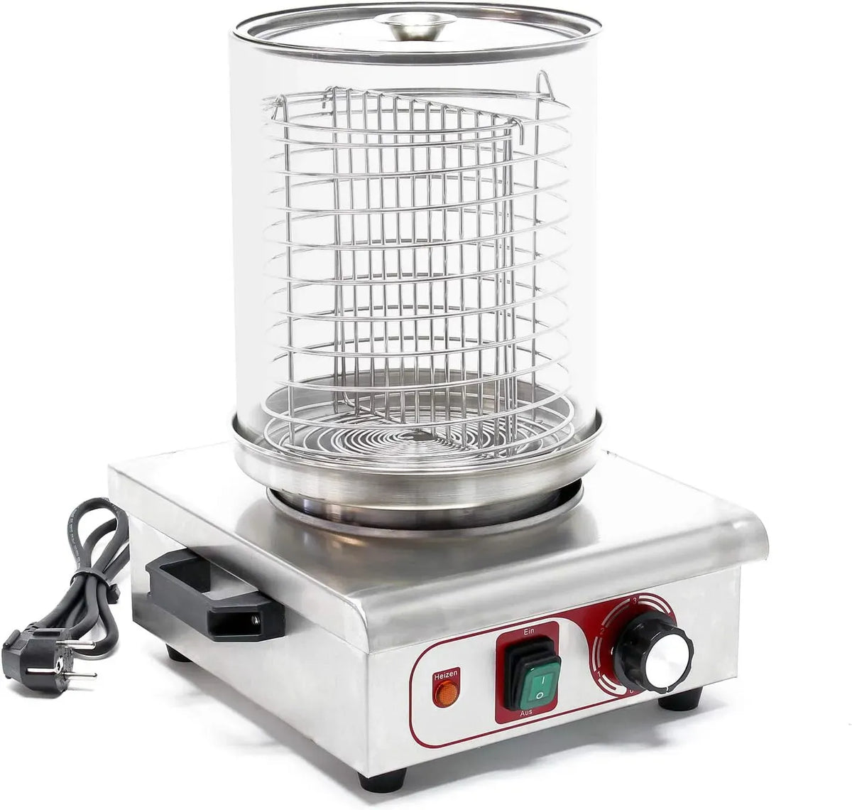 Contenitore, piastra per panini e sandwich, 450 W, vapore, per cottura a vapore Hot dog Scalda Panini