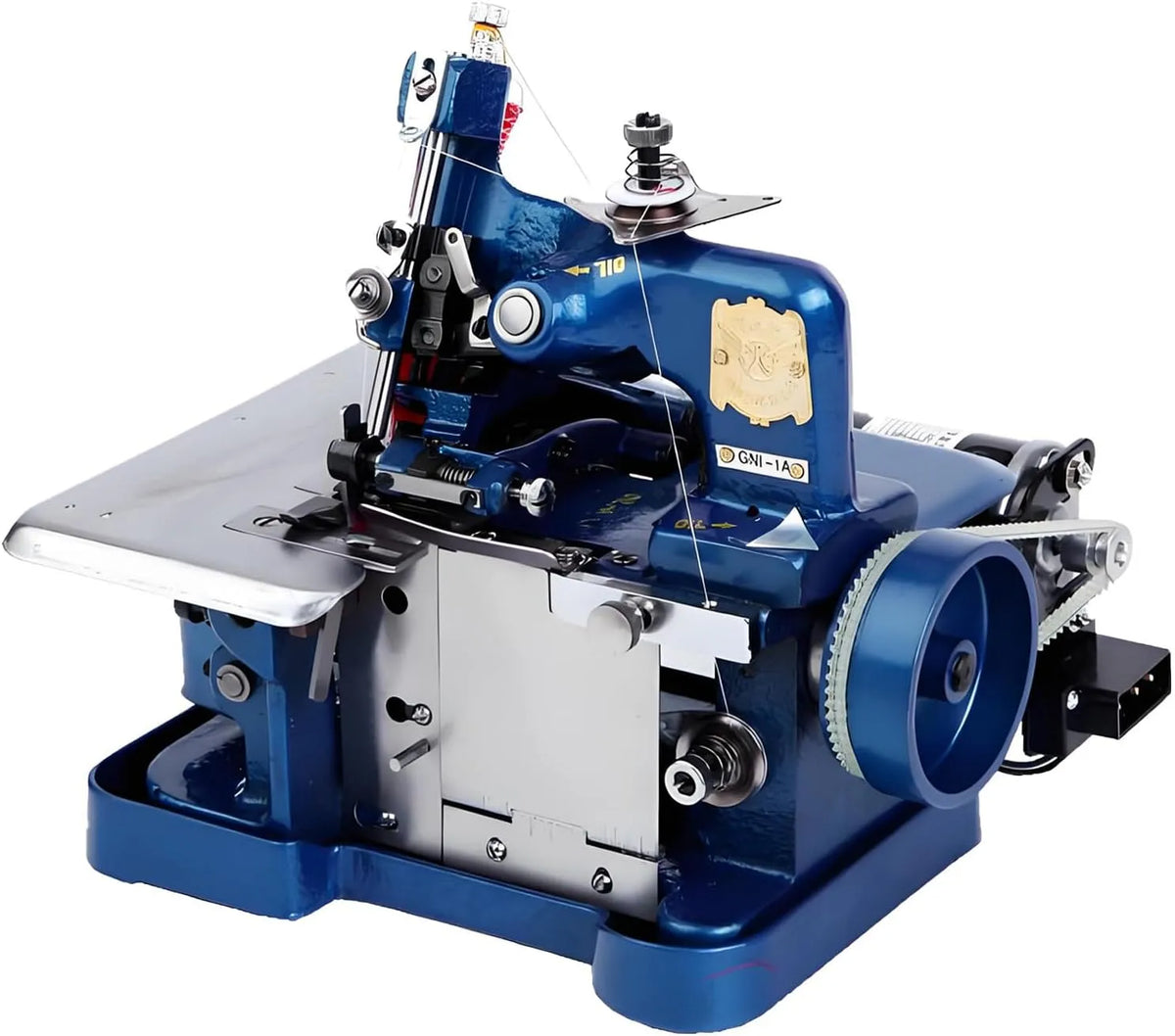 Macchina da Cucire, macchina per cucito elettrica, industriale, professionale, blu, per fabbriche di Abbigliamento e attività domestiche Blu
