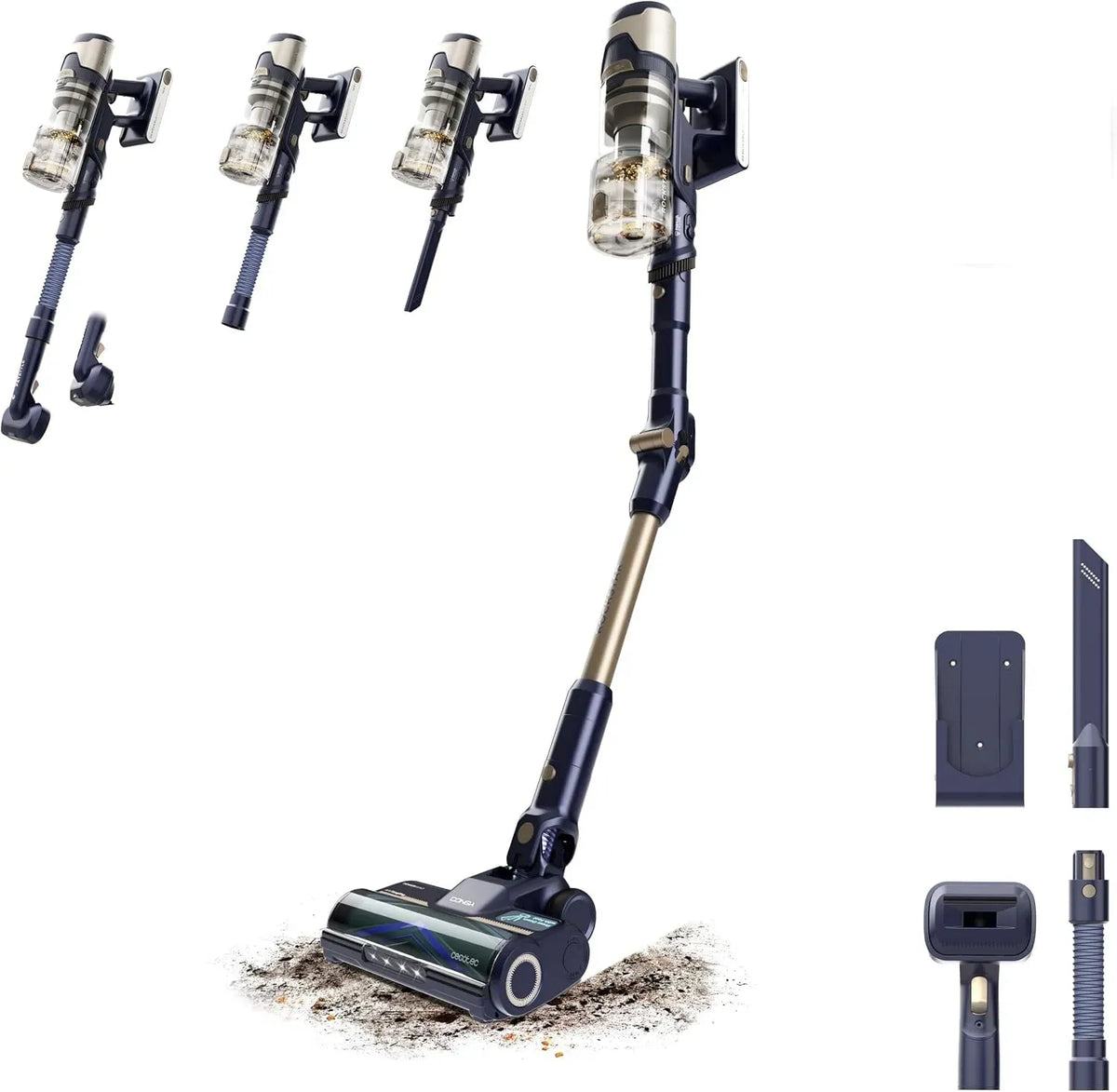 Cecotec RS80 200AW Aspirapolvere, 600 W, Spazzola Antigroviglio Hairless XXL, 65min