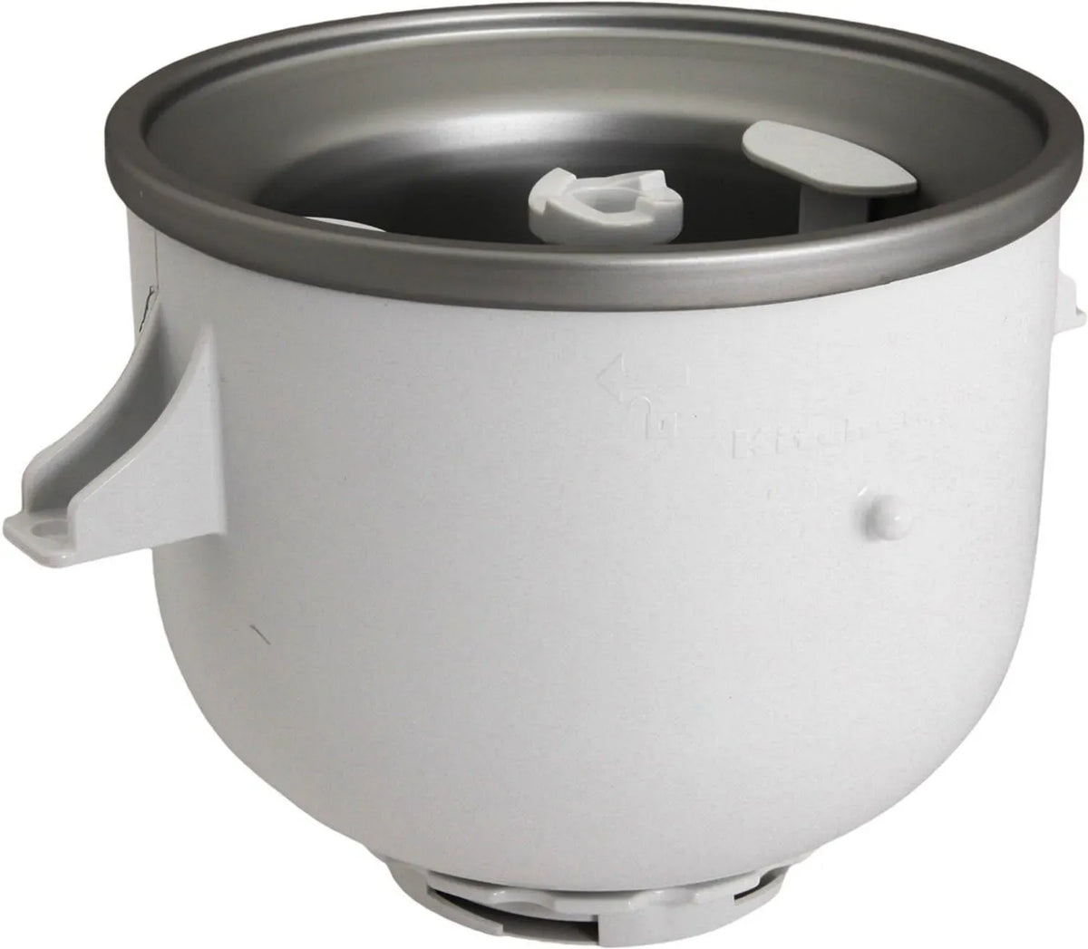 KitchenAid KICA0WH macchina per gelato, contenitore, macchina per gelato e sorbetto, 1.89 L, bianco, per gelatina 1.89L Argento