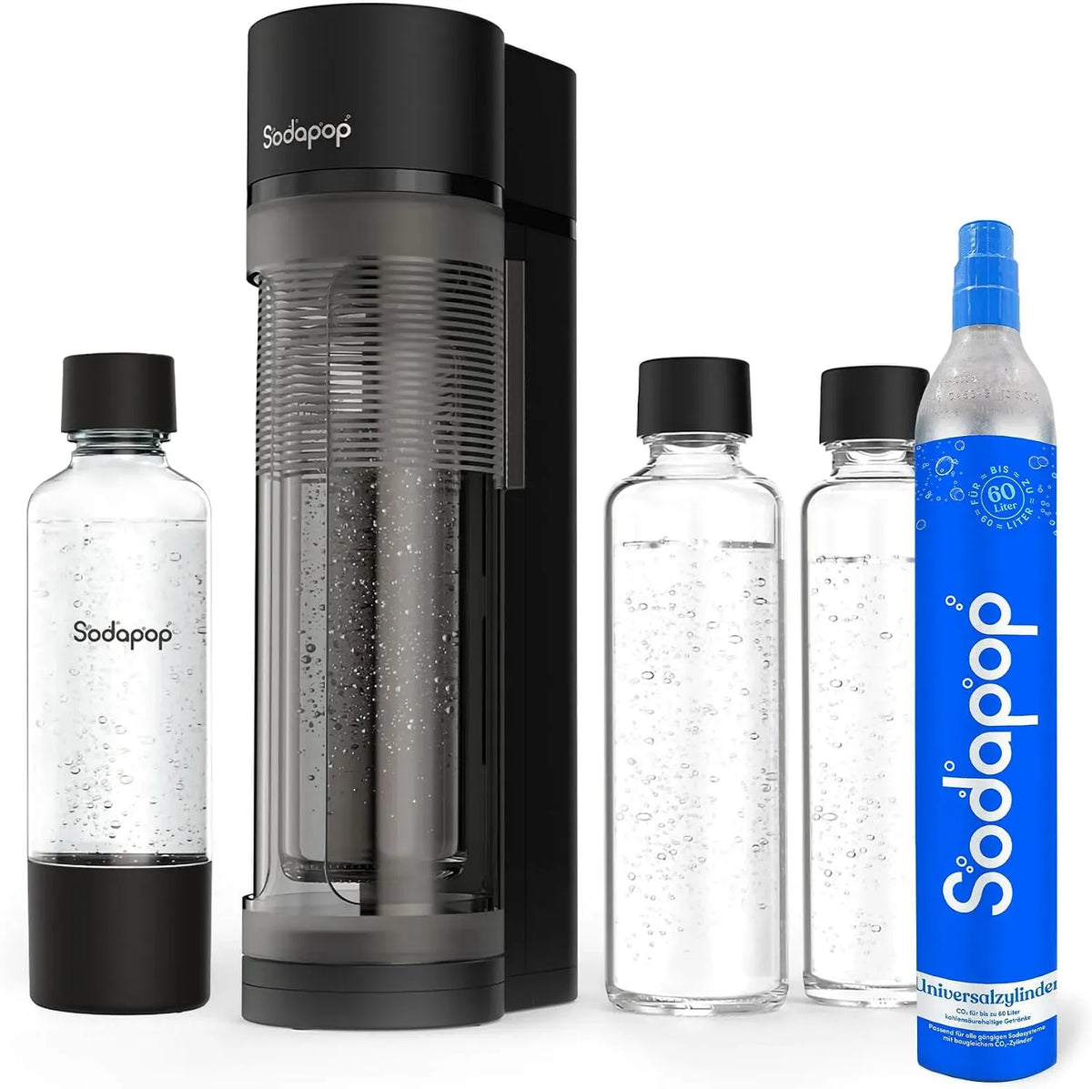 bottiglia, 42,6 cm, 2 bottiglie, 600 ml, 850 ml, nero, vetro