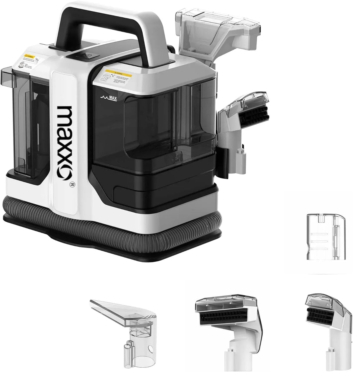 Accessorio per elettrodomestico, 750 W, maxxo SC750W, ampio serbatoio, Pulitore Turbo per Tappeti e Tessuti d'Arredo