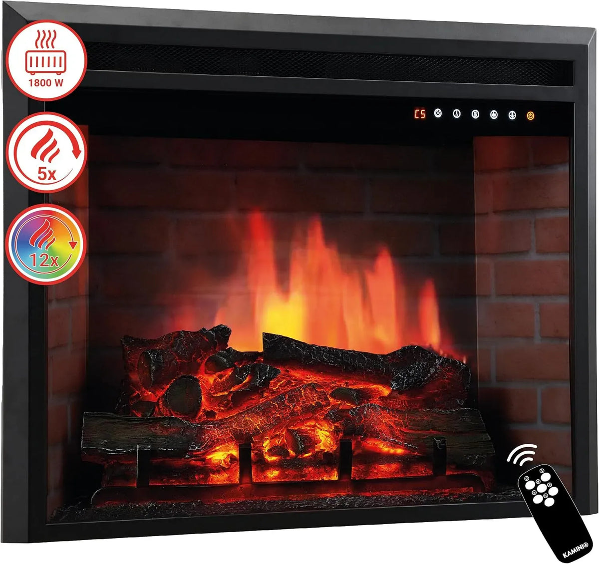 PRO 30 KAMINIO® Luca Camino elettrico da incasso decorativo