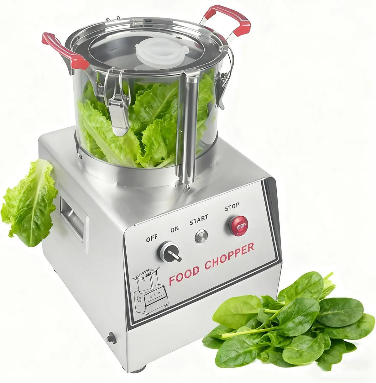 Robot da cucina, 7 L, professionale, acciaio inox, 1500 Giri/min, in Acciaio Inossidabile, capacità 7 Litri