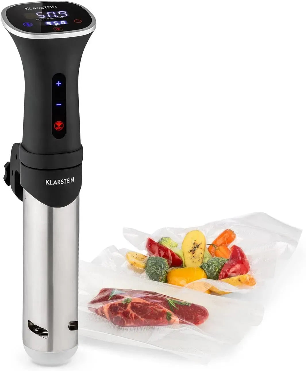 Klarstein cooker, 1200 W, 20 a 95 °C, touch, timer, effetto 3D, per sous vide