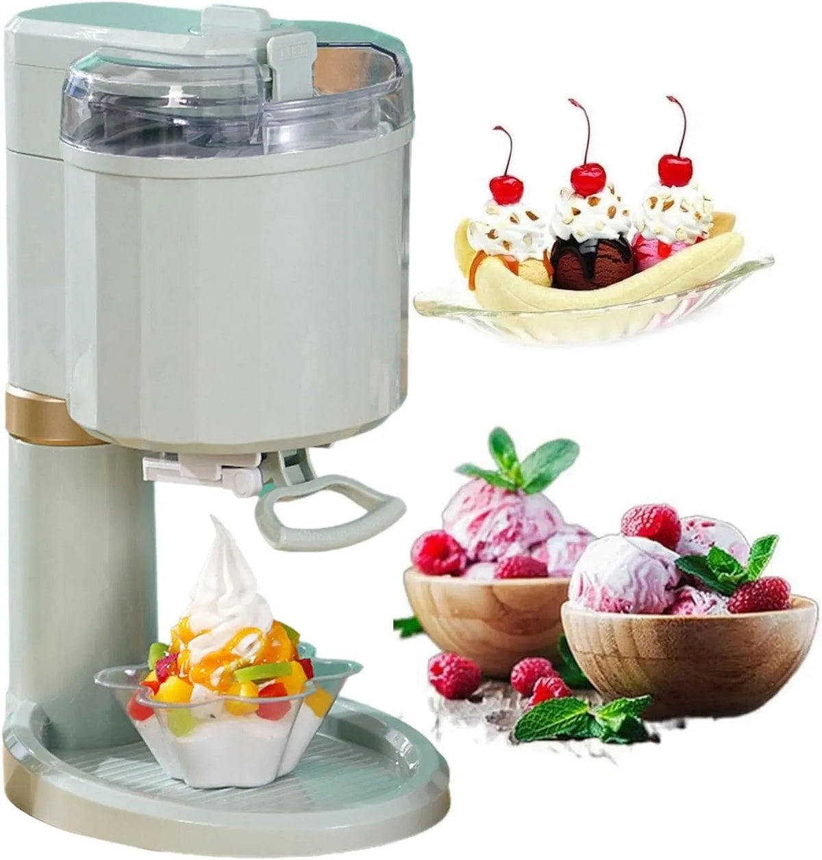 Macchina per Gelato, macchina per gelato e sorbetto, 1 L, per Gelato da 1L per Casa