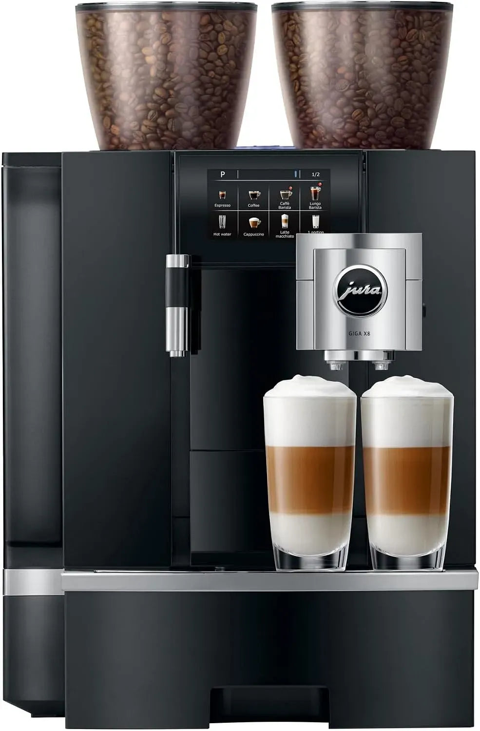 Jura Macchina da caffè automatica, 37x49.7x56.5 cm, touch, professionale, nero, Filtro CLARIS Pro Smart, 200 Preparazioni al Giorno, Display Touch 4