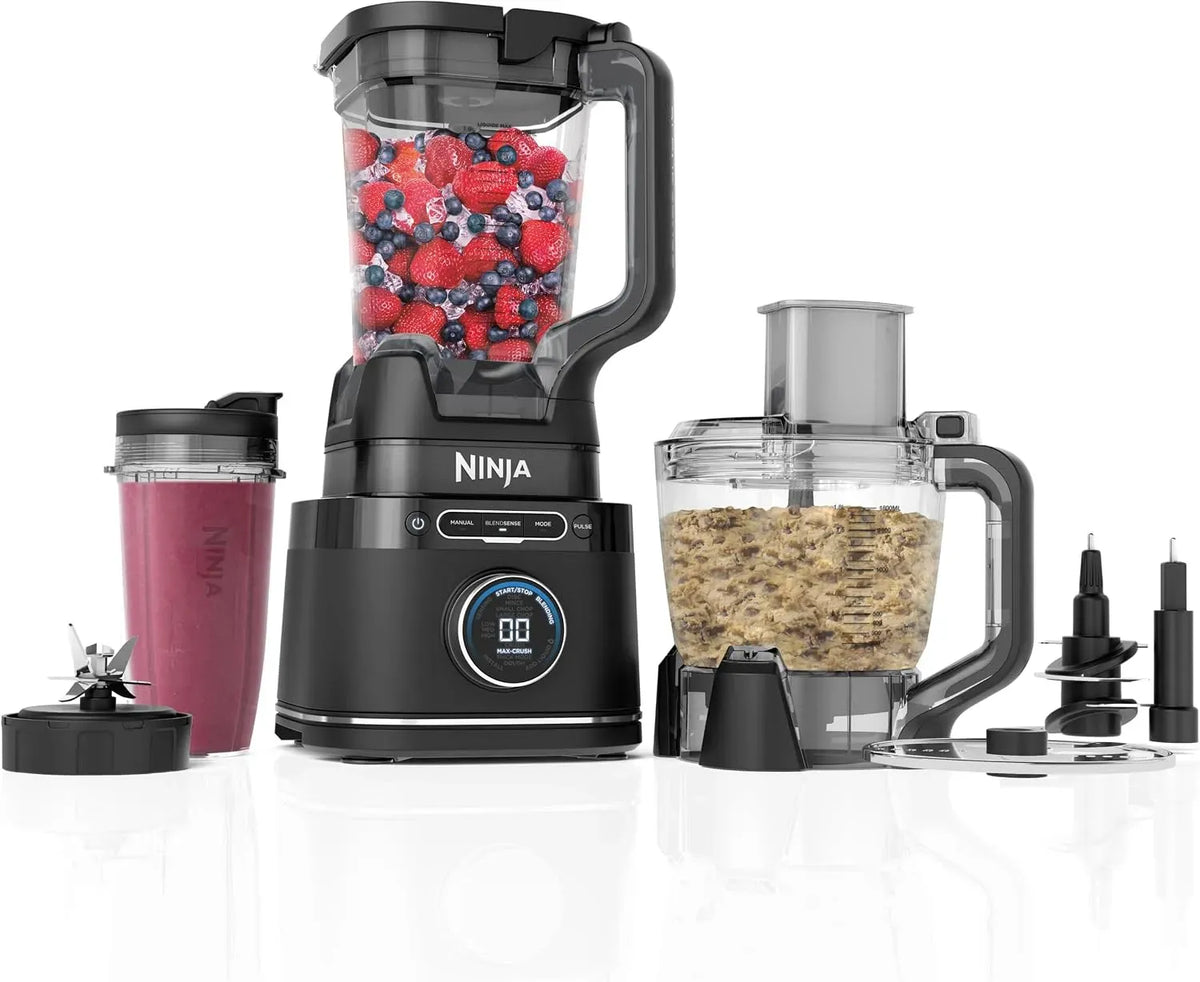 Ninja TB401EU Frullatore, 1200 W, nero, mixer da cucina, Frullatore Detect Power Processor Pro 3 in 1