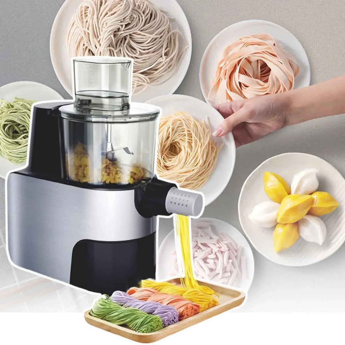 A 9 Macchina Per La, 1,5 L, 450 W, nero, per La Pasta Automatica Da 450W