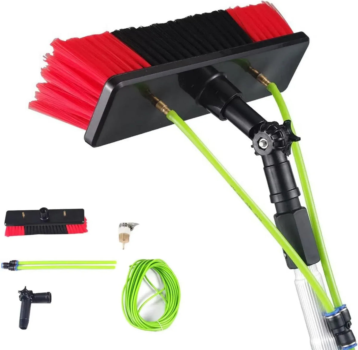 Spazzola, pulitore, 30 cm, 6,9 m, per la pulizia di pannelli solari e tetti