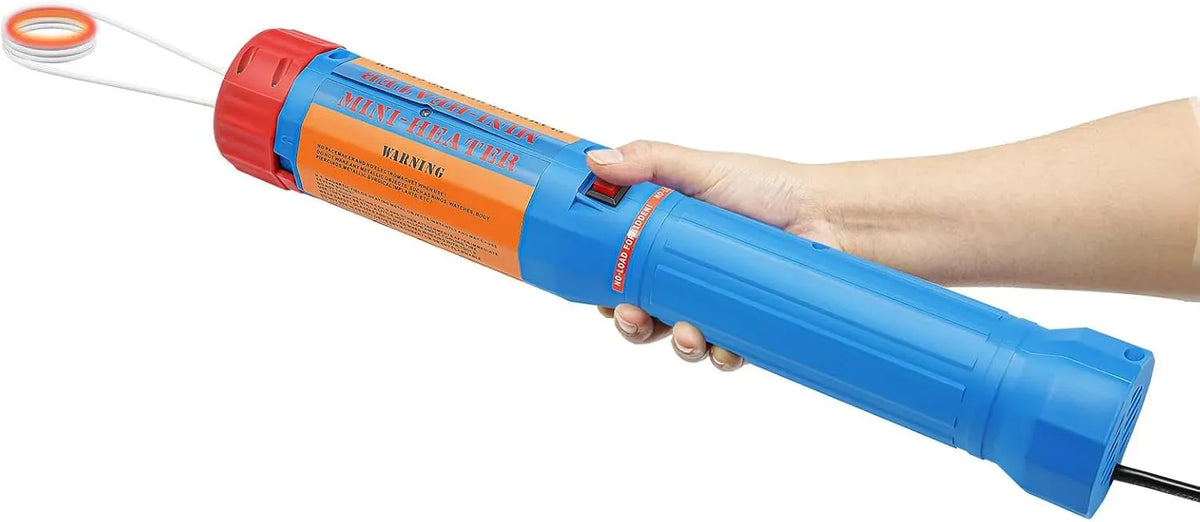 Riscaldatore, 1,1 KW, portatile, industriale, funzione riscaldante, blu, per il riscaldamento di componenti auto e macchine