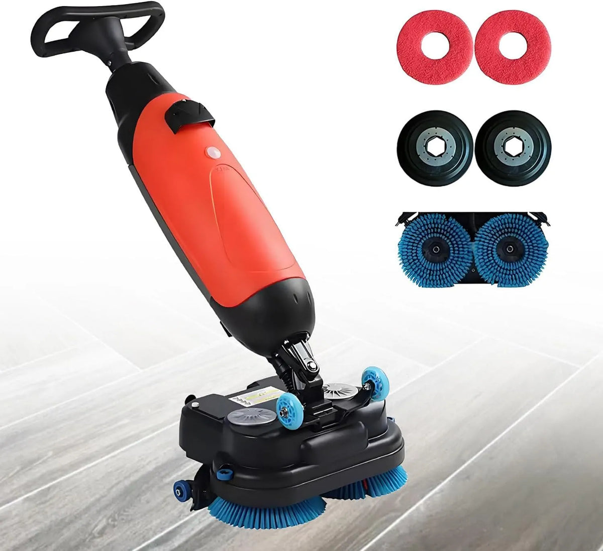 Lavasciuga, 43 cm, lavatrice/asciugatrice, professionale, 240 giri/min, testa rotante a 360°, copertura di 1100 m²/h