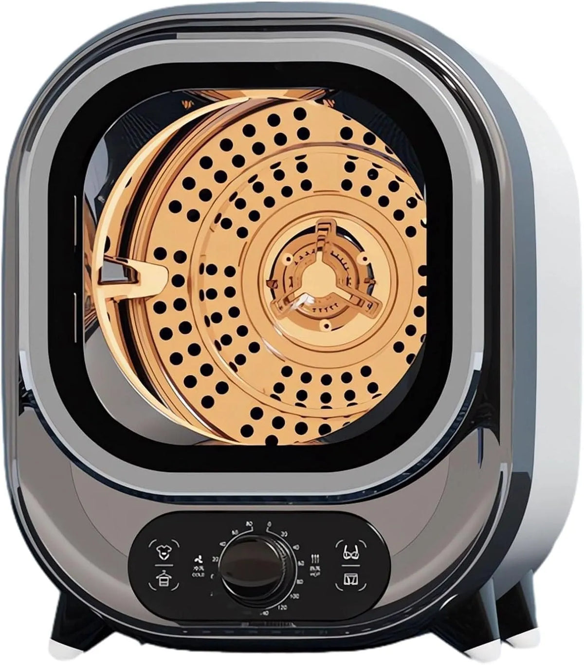 Asciugatrice, 5 kg, 35 dB, portatile, montaggio a parete, timer, effetto 3D, timer 0-200 min, tecnologia di asciugatura 3D