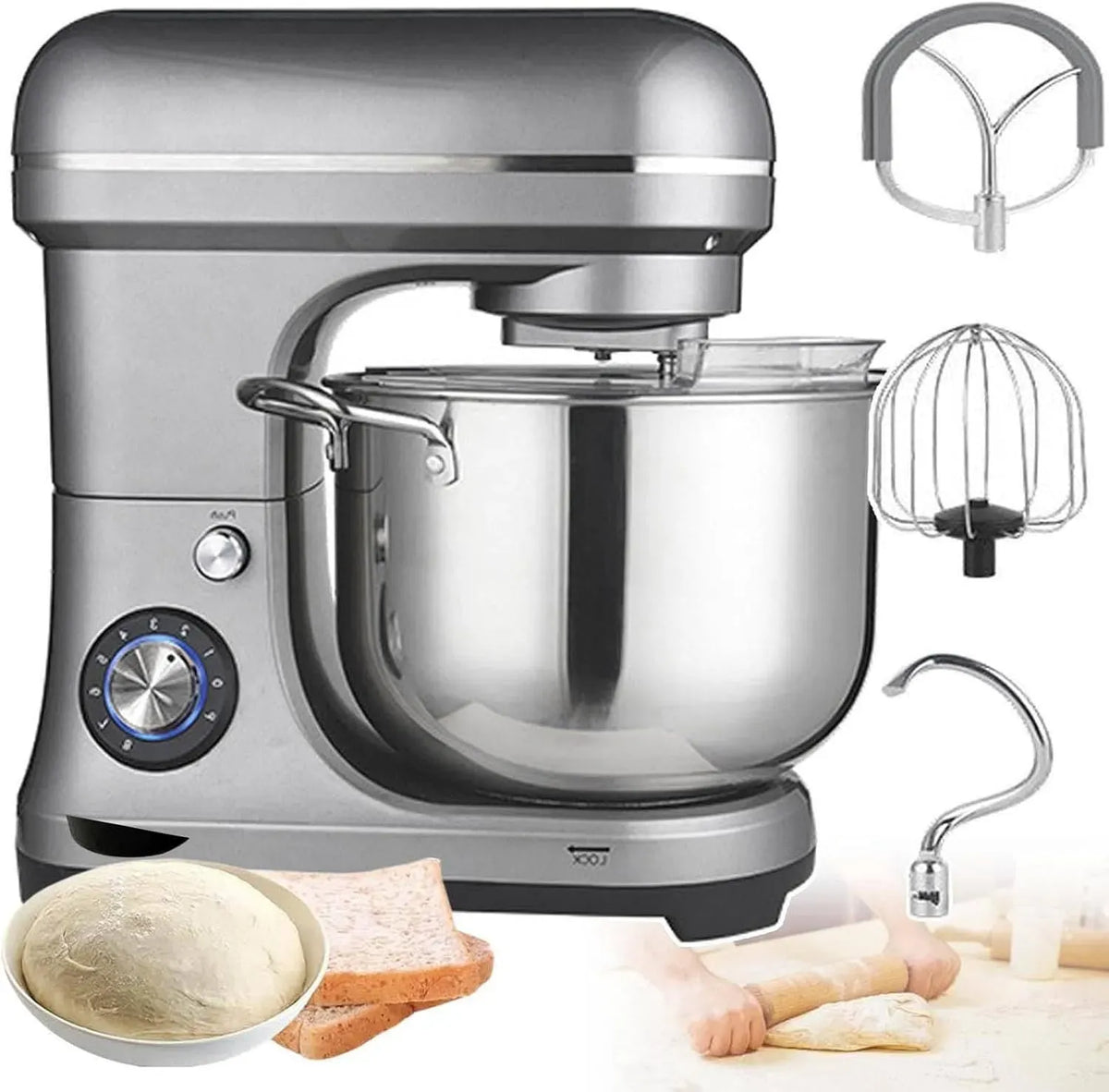 Robot da cucina, 10 L, 2000 W, professionale, 8 velocità