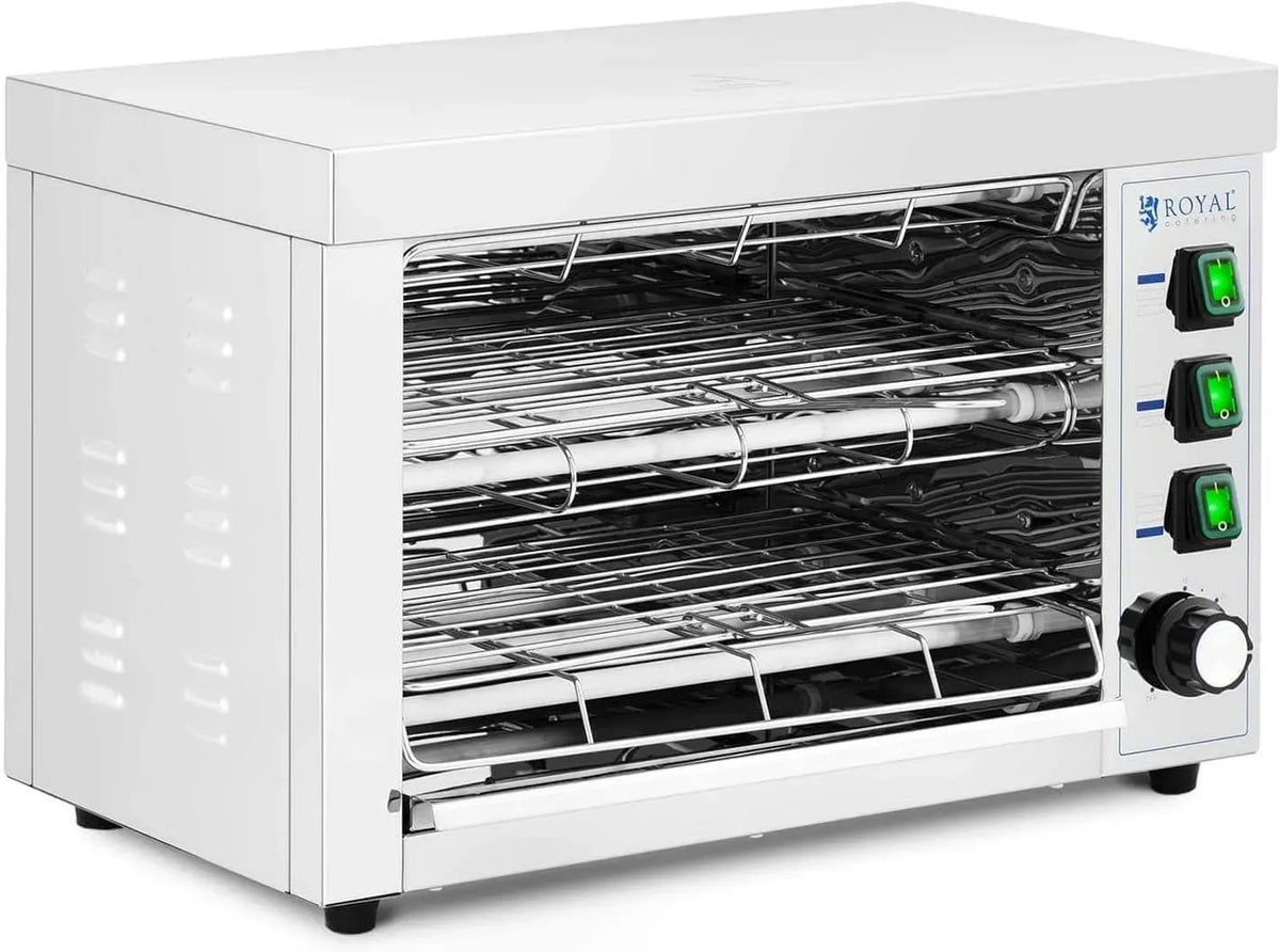 RCPES-340 Piastra, piastra per panini e sandwich, 3150 W, timer, ristorazione, acciaio inox, per Panini RCPES-340