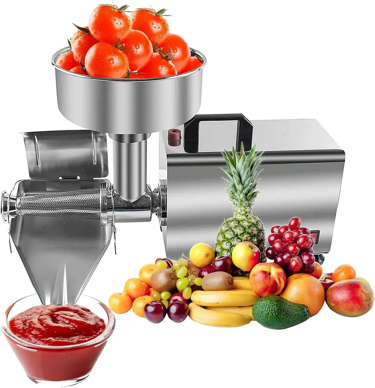 Macchina per Marmellate, estrattore di succo e spremiagrumi, acciaio inox, per Alimenti in Acciaio Inox