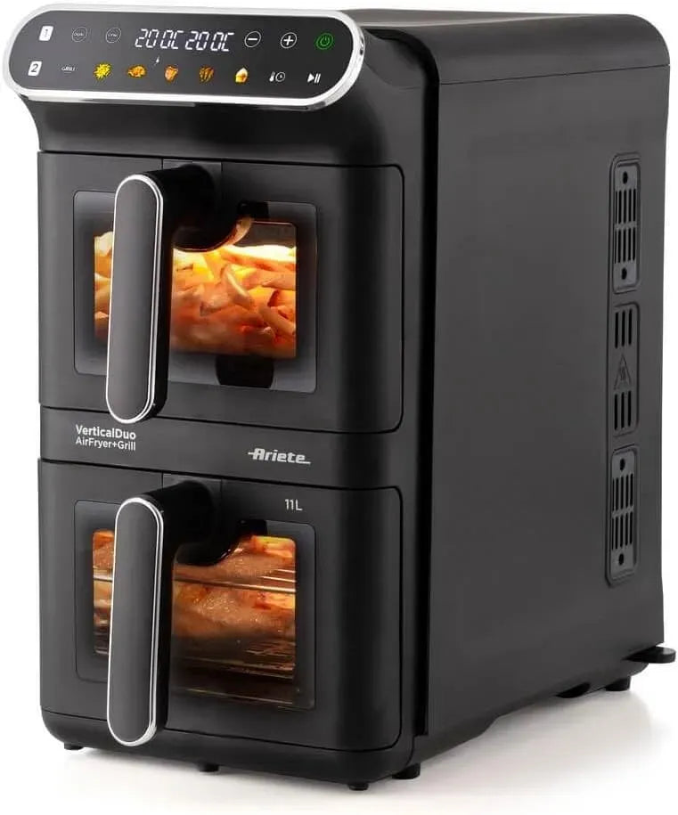 Friggitrice ad aria, 11 L, 2460 W, 6 programmi, grill, Fino a 200°C, Funzione Grill