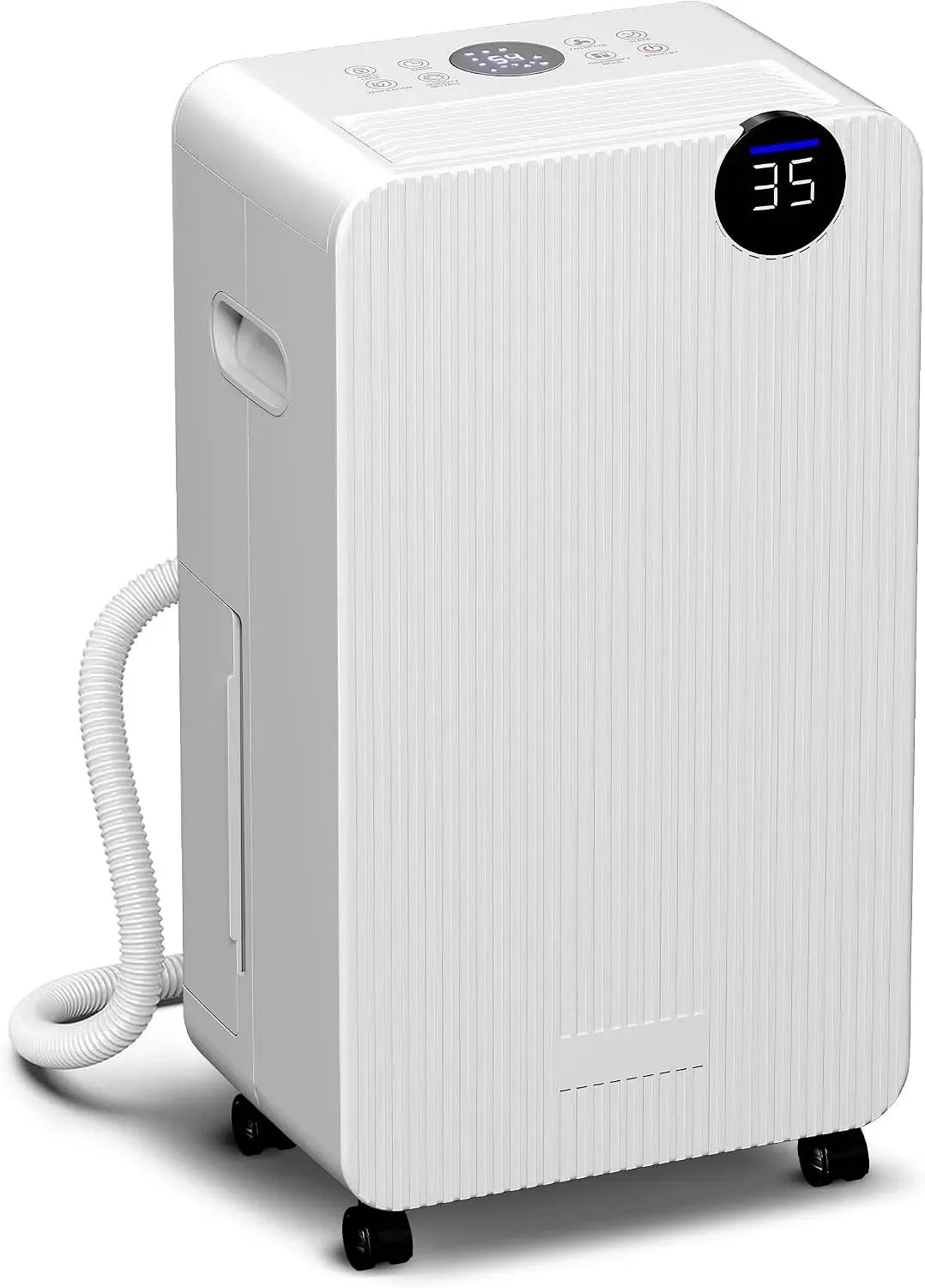 Deumidificatore, HOMCOM 12L/giorno, bianco, deumidificatore ambiente, Deumidificatore d'aria sil