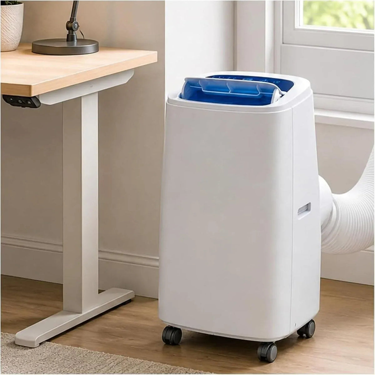 Condizionatore 4-in-1 12000BTU, portatile, timer, oscillazione, Deumidificatore Ventilatore Caldo Freddo 18000 BTU, per Stanze Fino a 30 m² Cam