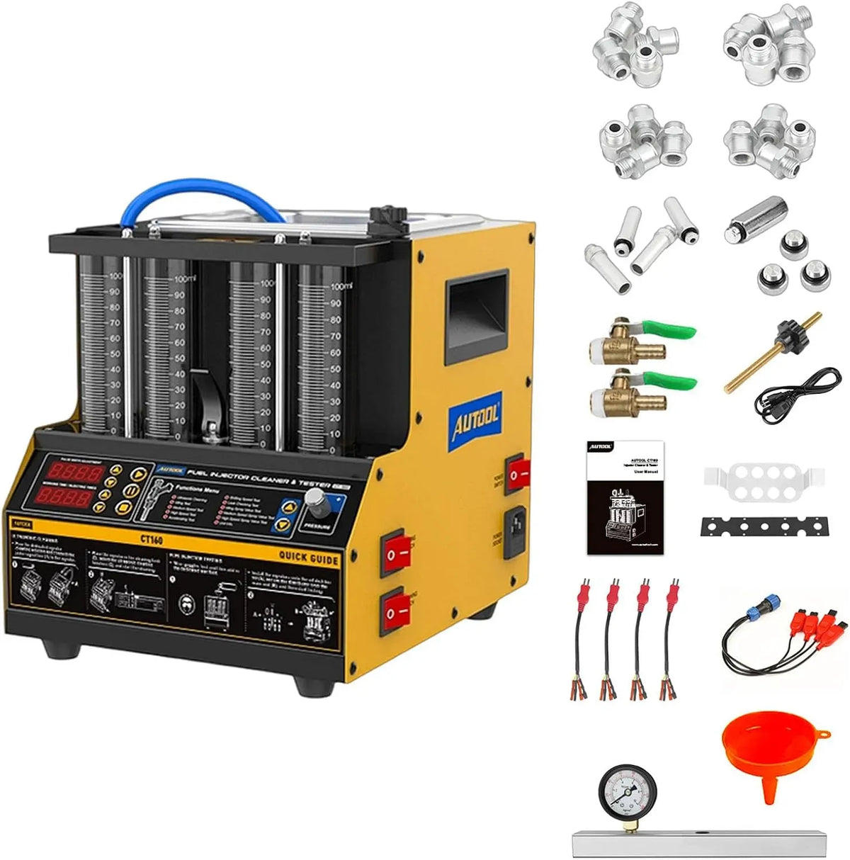 CT160 Macchina per la, Pulitore, vasca per pulizia a ultrasuoni, 220 V, funzione riscaldante, per iniettori di Carburante per autoveicoli 220V