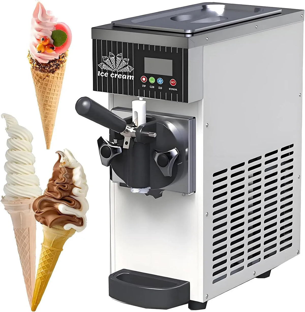 Macchina per Gelato, macchina per gelato e sorbetto, professionale, ristoranti, bianco, per Gelato Duro Uso Commerciale