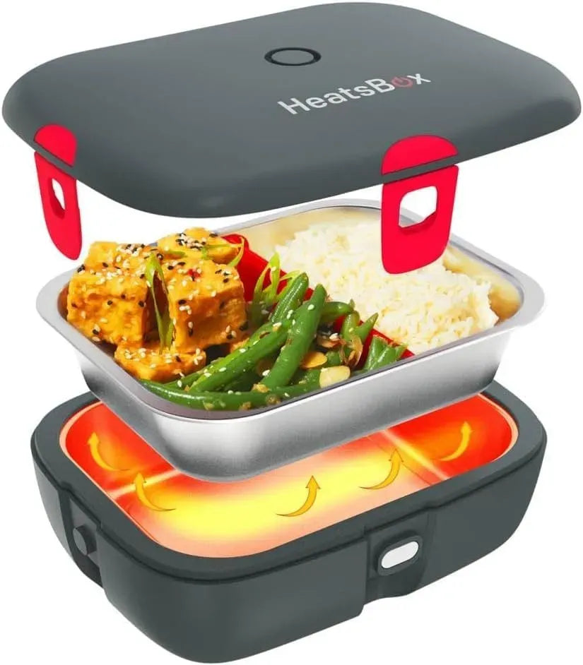 DRIVE 12V Scaldavivande Controllato tramite App, Ciotola in Acciaio Inox a Prova di Perdite, per Lunch Box Elettrico per Auto, Faitron HeatsBox / 24V