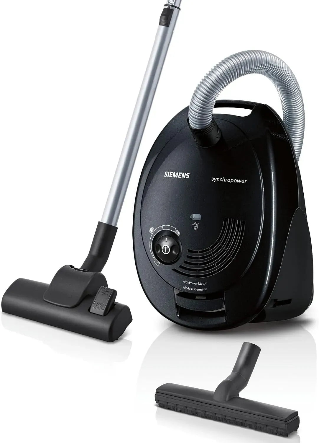 Siemens VS06B112A Aspirapolvere, 4 L, 700 W, aspiratore elettrico domestico, aspirapolvere 700 W A cilindro Secco Sacchetto per la polvere 4 L