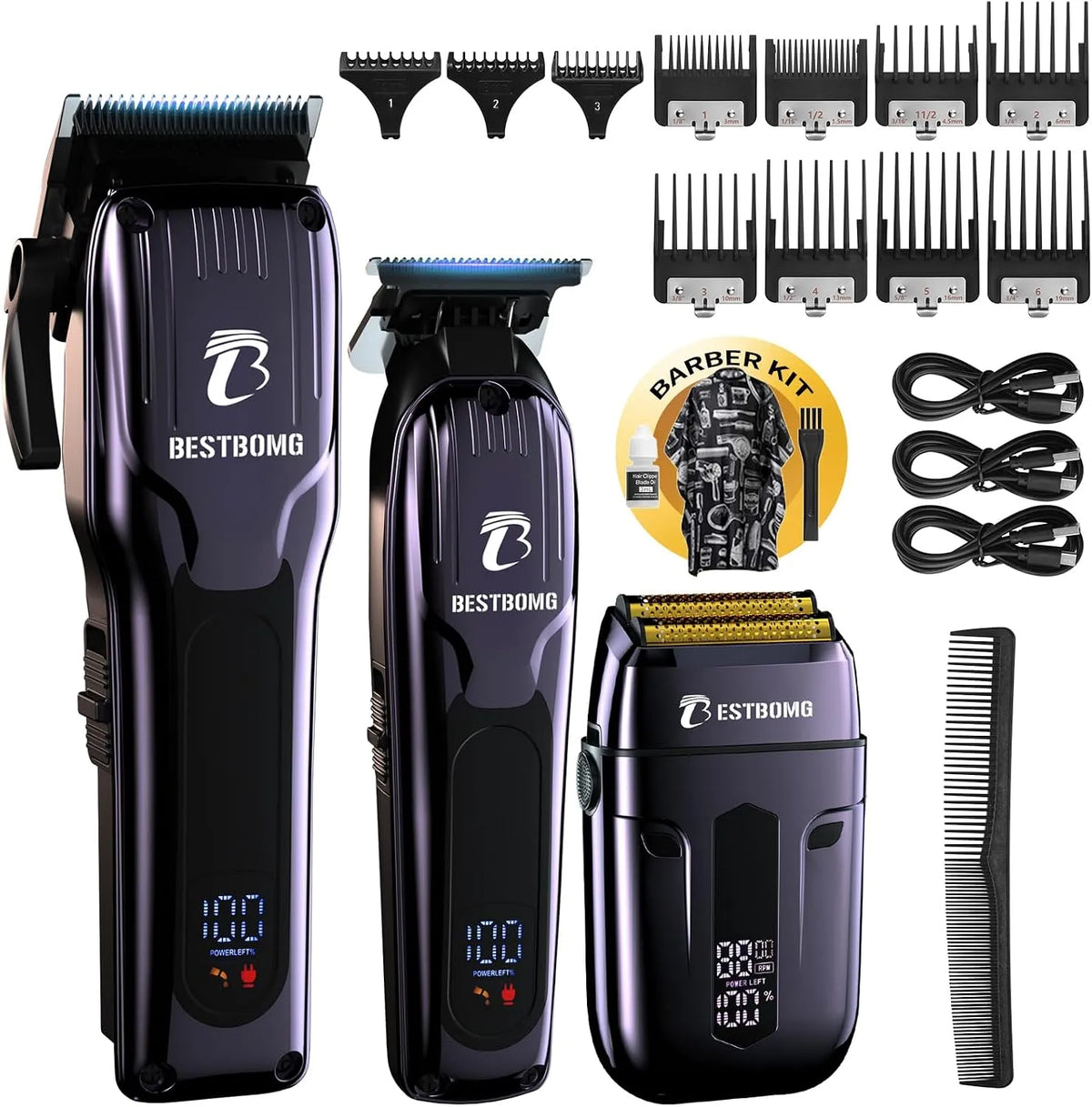 BS-808C rasoio, professionale, per taglio capelli da barbiere per uomini e regali