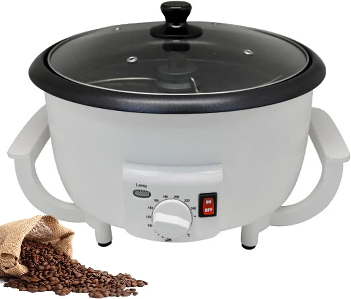 Arachidi, Tostatrice Per Chicchi Di Caffè, per Tostatrice Cereali Uso Domestico, Temperatura Regolabile, Riscaldamento Uniforme, Tostatrice Automatica