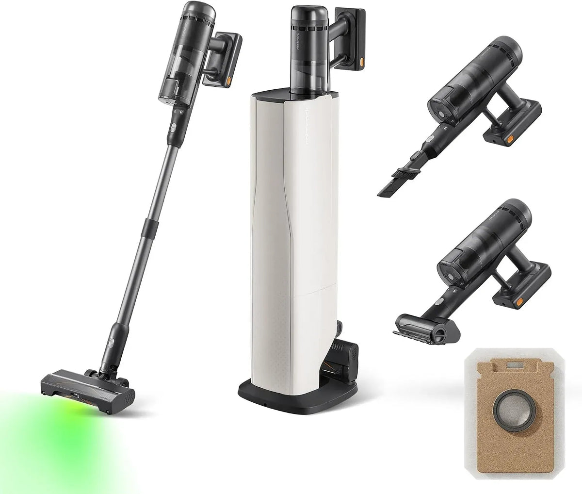 Aspirapolvere H60 210AW/90Min, aspiratore elettrico domestico, roborock H60 Hub Ultra Aspirapolvere con Base Auto-Svuotante
