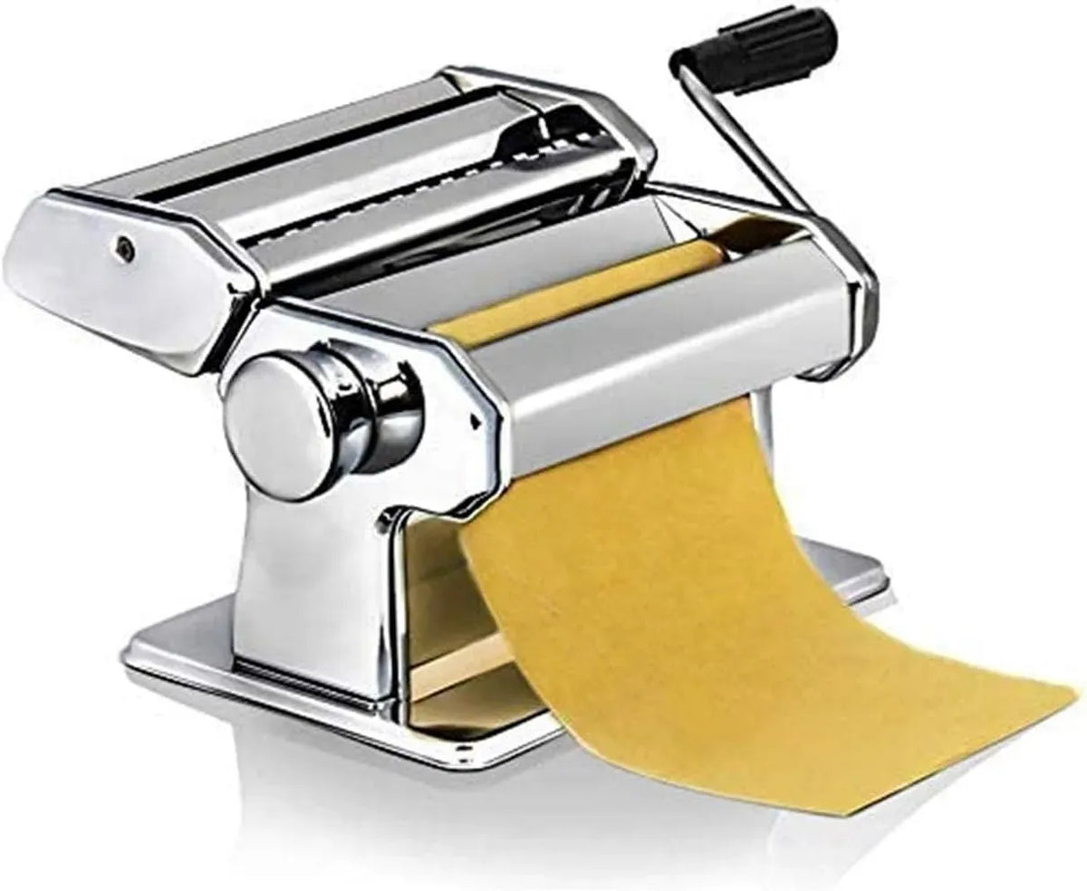 Macchina per pasta, macchina per tagliatelle, professionale, acciaio inox, argento