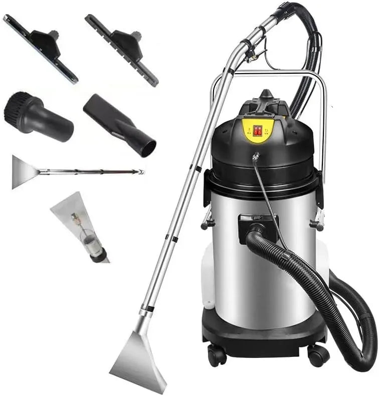 Pulitore a vapore, 40 L, portatile, professionale, Tubo di Aspirazione Portatile, 6 Acce