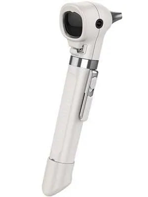 batteria, bianco, LED, Welc Allyn, Otoscopio a fibra ottica con LED tascabile